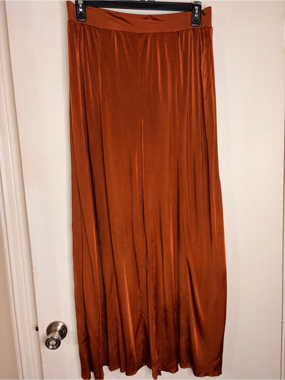 Anthropologie Maeve Rust Orange Maxi Skirt